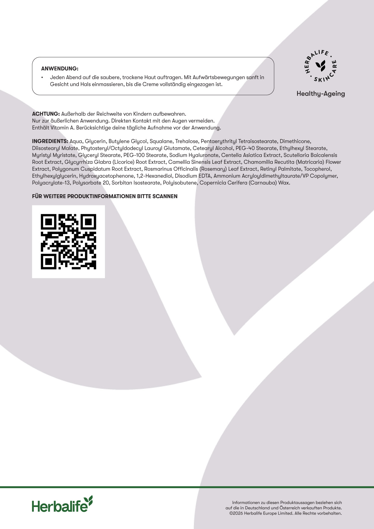 HL/Skin Revitalisierende Nachtcreme